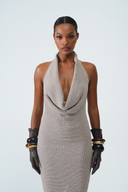 TAUPE KNIT DRESS 002