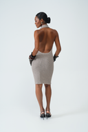 TAUPE KNIT DRESS 002